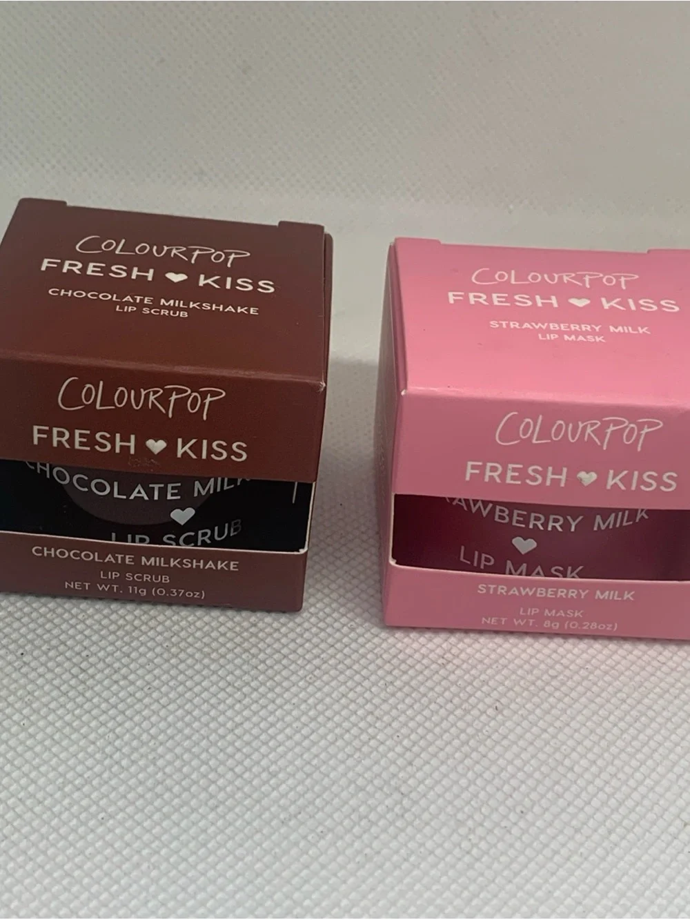 ColourPop Fresh Kiss – Chocolate Milkshake Lip Scrub & Strawberry Milk Lip Mask